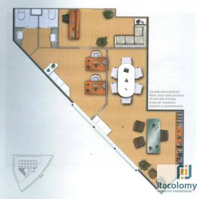 Foto 3 de Sala Comercial para alugar, 59m2 em Empresarial 18 do Forte, Barueri - SP