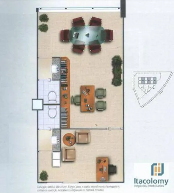 Foto 1 de Sala Comercial para alugar, 42m2 em Empresarial 18 do Forte, Barueri - SP