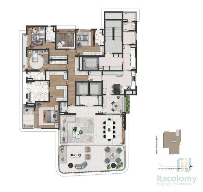 Foto 2 de Apartamento com 4 quartos à venda, 337m2 em Vila Clementino, São Paulo - SP