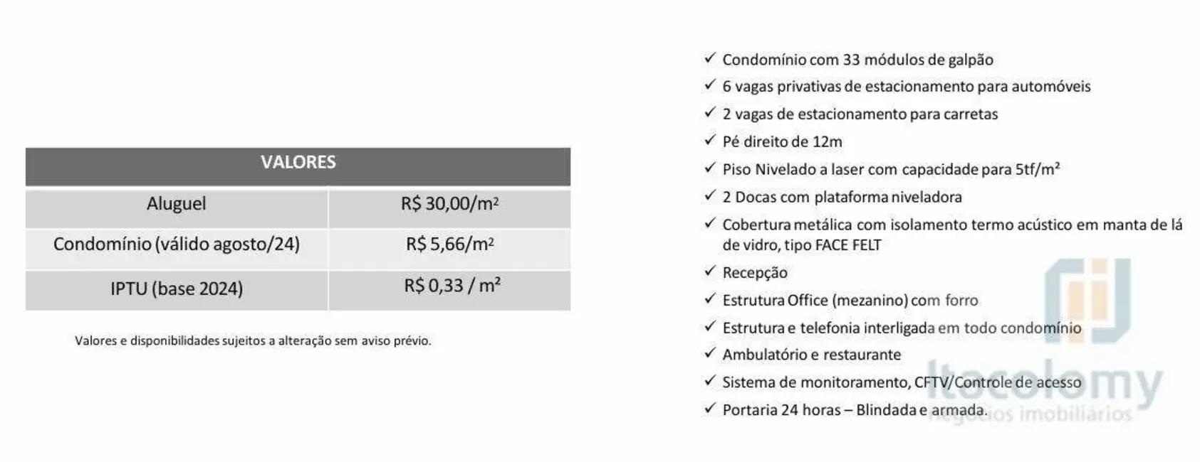 Armazém / Galpão para alugar, 1422m2 em Itapevi - SP - imagem 3 Foto 3 de Armazém / Galpão para alugar, 1422m2 em Itapevi - SP