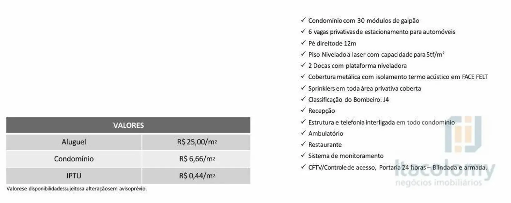 Foto 3 de Armazém / Galpão para alugar, 1306m2 em Jardim do Rio Cotia, Cotia - SP