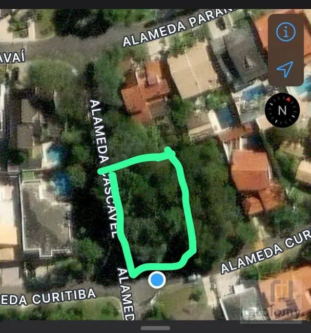 Foto 3 de Terreno / Lote à venda, 602m2 em Santana De Parnaiba - SP