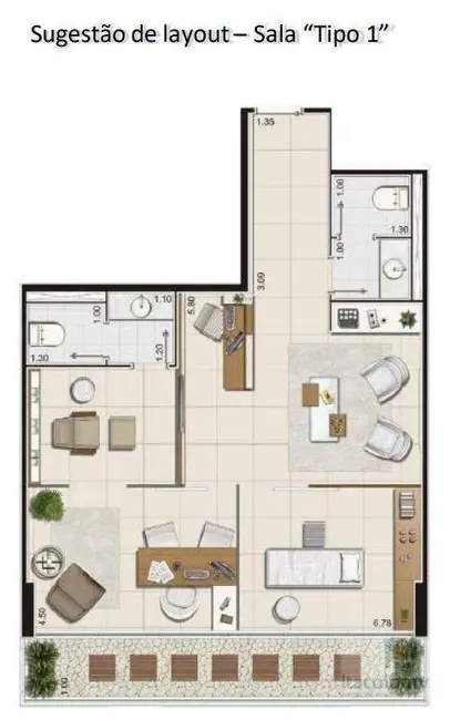 Sala Comercial à venda e para alugar, 58m2 em Vila Nilva, Barueri - SP - imagem 8 Foto 8 de Sala Comercial à venda e para alugar, 58m2 em Vila Nilva, Barueri - SP