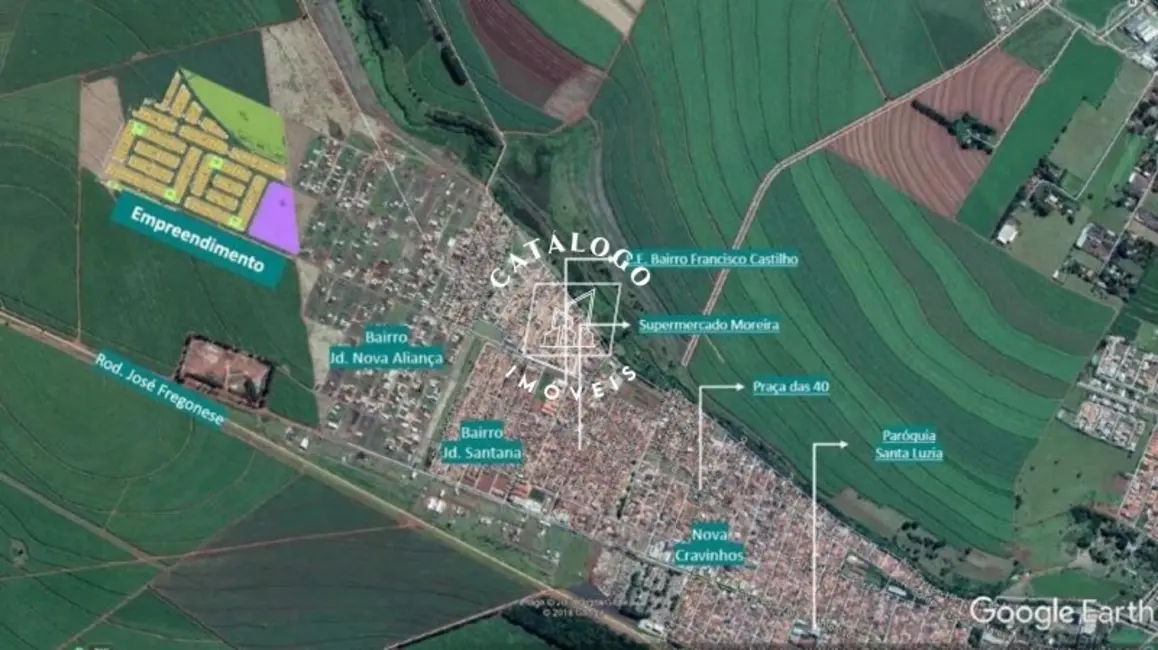 Foto 3 de Terreno / Lote à venda, 160m2 em Centro, Cravinhos - SP