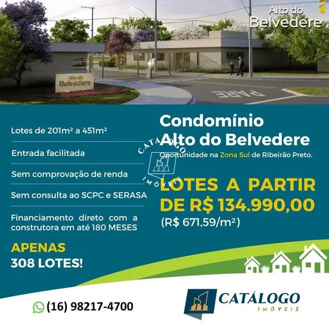 Foto 2 de Terreno / Lote à venda, 201m2 em Ribeirao Preto - SP