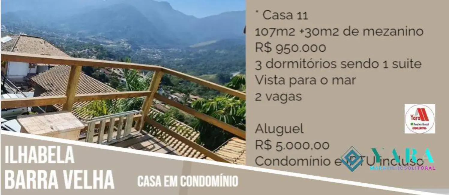 Foto 2 de Casa com 2 quartos à venda e para alugar, 300m2 em Barra Velha, Ilhabela - SP