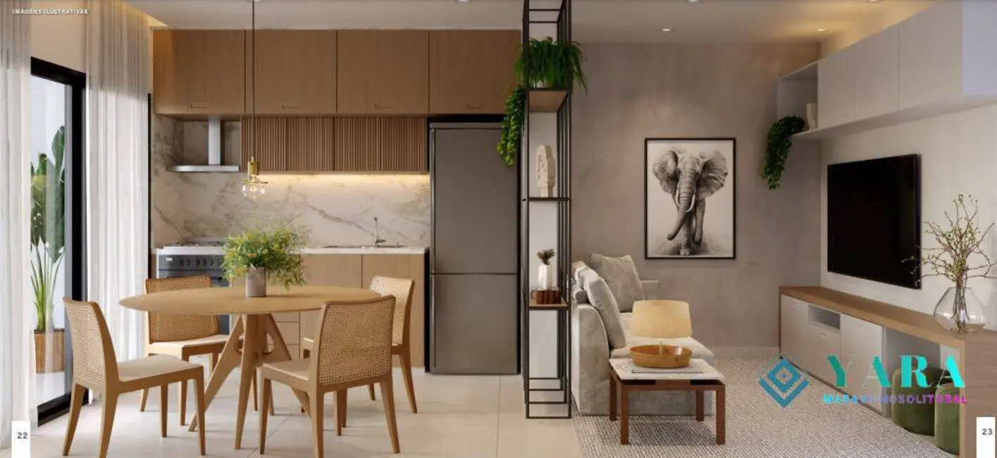 Apartamento com 1 quarto à venda, 56m2 em Ubatuba - SP - imagem 3 Foto 3 de Apartamento com 1 quarto à venda, 56m2 em Ubatuba - SP