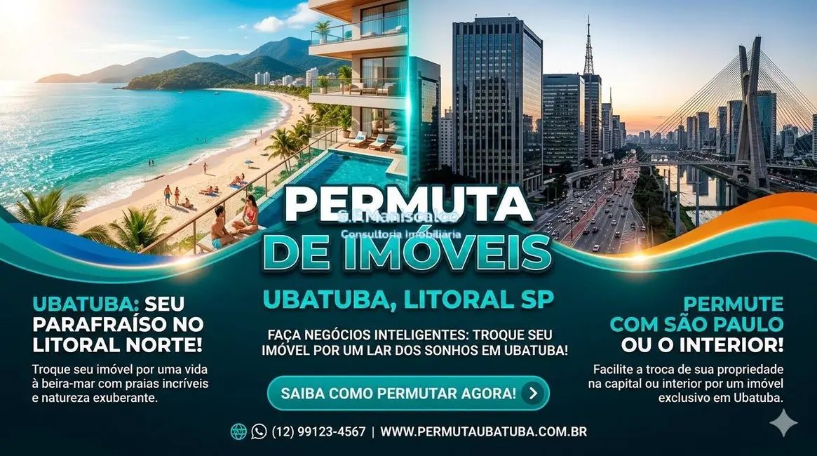 Apartamento à venda e para alugar em Ubatuba - SP - imagem 1 Foto 1 de Apartamento à venda e para alugar em Ubatuba - SP
