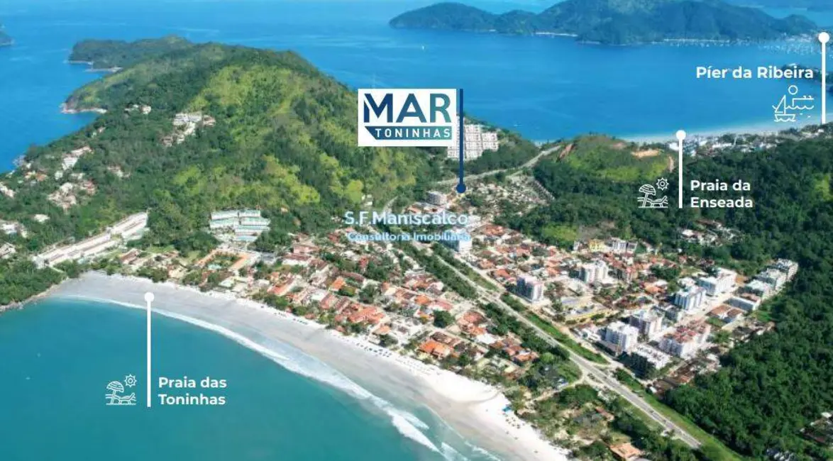 Foto 1 de Apartamento com 2 quartos à venda, 52m2 em Ubatuba - SP