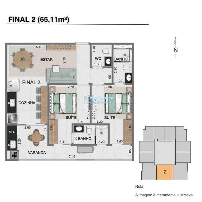 Foto 8 de Apartamento com 1 quarto à venda, 65m2 em Ubatuba - SP