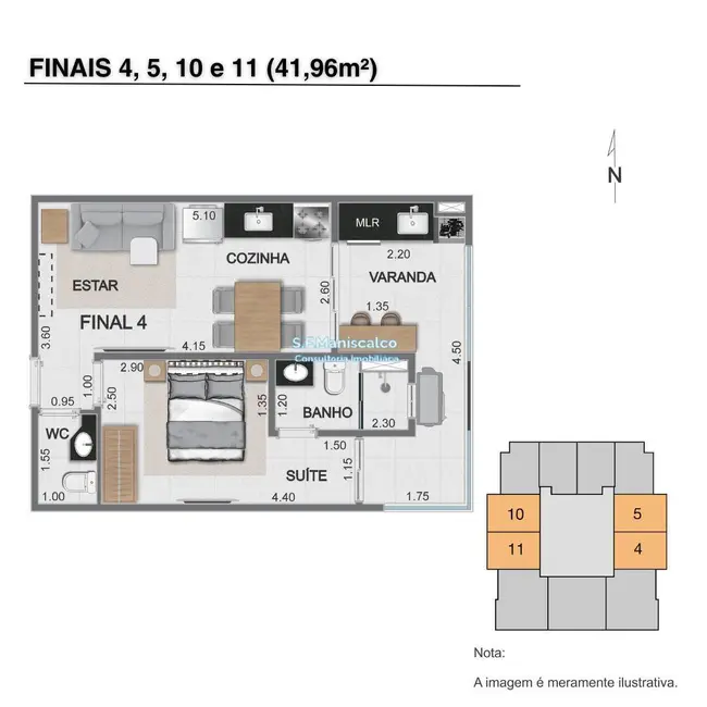Foto 9 de Apartamento com 1 quarto à venda, 65m2 em Ubatuba - SP