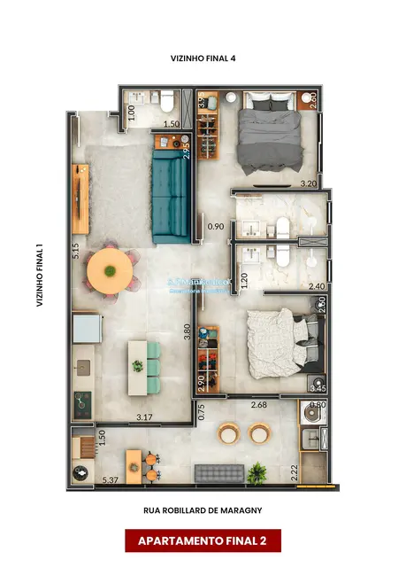 Foto 9 de Apartamento com 2 quartos à venda, 74m2 em Ubatuba - SP