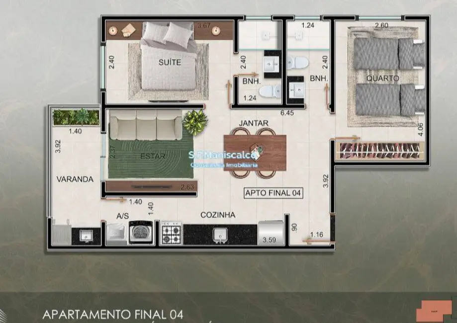 Foto 5 de Apartamento com 2 quartos à venda, 63m2 em Silop, Ubatuba - SP