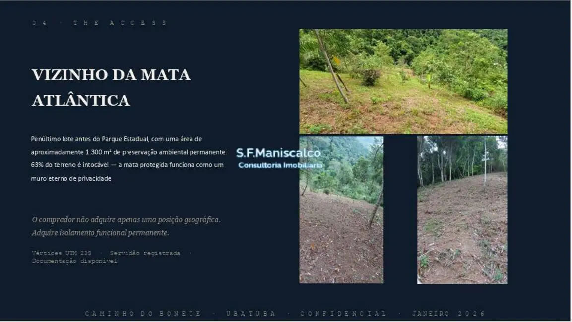 Foto 2 de Terreno / Lote à venda, 2096m2 em Ubatuba - SP