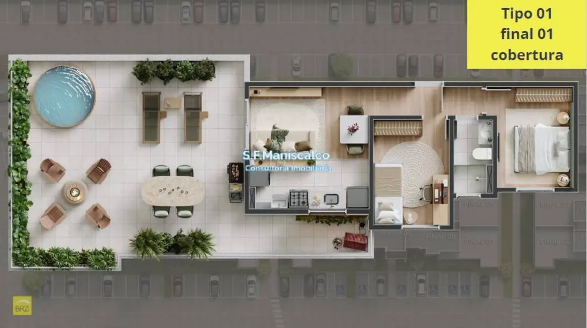 Foto 5 de Apartamento com 2 quartos à venda, 55m2 em Ubatuba - SP
