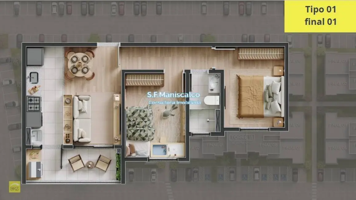 Foto 6 de Apartamento com 2 quartos à venda, 55m2 em Ubatuba - SP