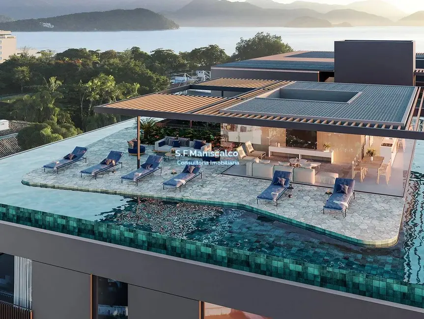Foto 1 de Apartamento com 4 quartos à venda e para alugar, 245m2 em Ubatuba - SP