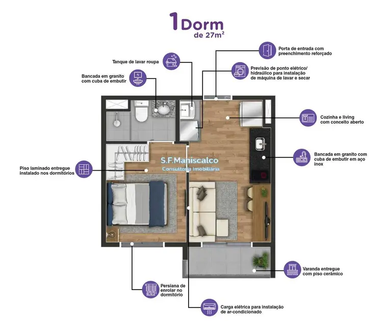Foto 2 de Apartamento com 2 quartos à venda, 60m2 em Vila Mariana, São Paulo - SP