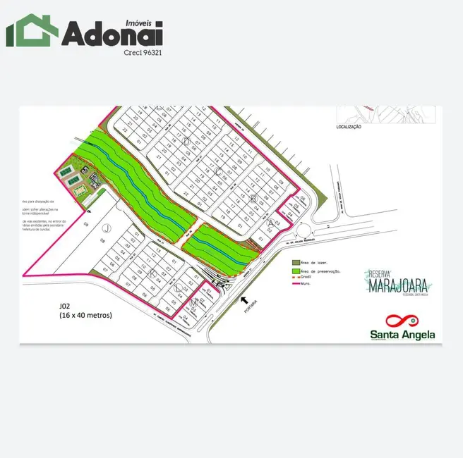 Foto 8 de Lote de Condomínio à venda, 640m2 em Jardim Marajoara, Jundiai - SP