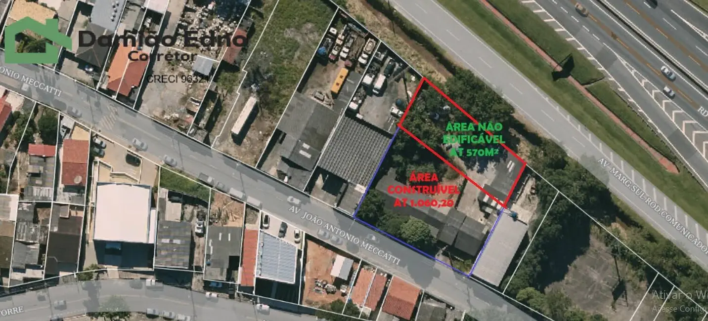 Foto 1 de Terreno / Lote à venda, 1630m2 em Jardim Planalto, Jundiai - SP