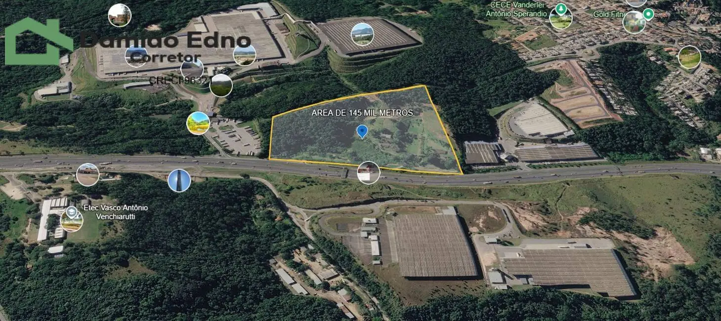 Foto 3 de Terreno / Lote à venda, 145000m2 em Jardim Martins, Jundiai - SP