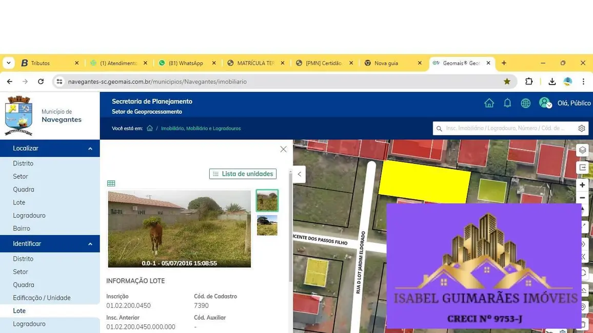 Foto 5 de Terreno / Lote à venda, 313m2 em Meia Praia, Navegantes - SC