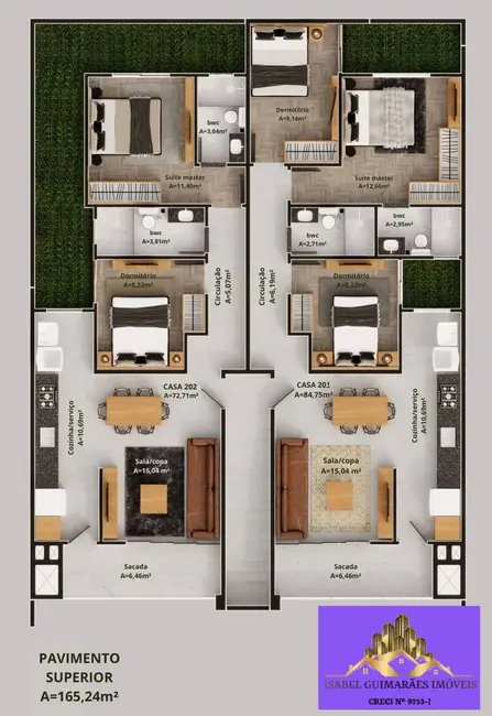 Foto 8 de Apartamento com 3 quartos à venda, 85m2 em Gravatá, Navegantes - SC