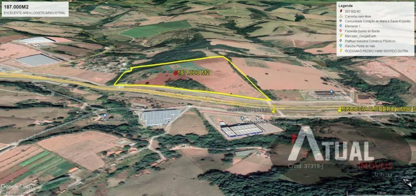 Terreno / Lote à venda, 55000m2 em Real Parque Dom Pedro I, Itatiba - SP - imagem 3 Foto 3 de Terreno / Lote à venda, 55000m2 em Real Parque Dom Pedro I, Itatiba - SP