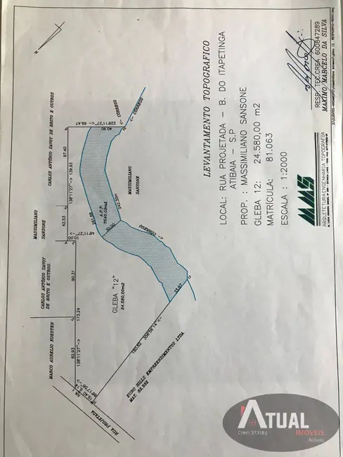 Terreno / Lote à venda, 24580m2 em Parque Arco Iris, Atibaia - SP - imagem 3 Foto 3 de Terreno / Lote à venda, 24580m2 em Parque Arco Iris, Atibaia - SP