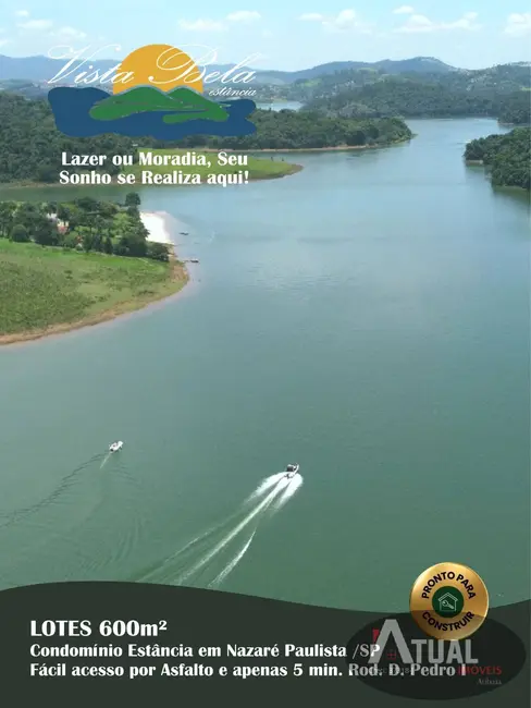 Foto 1 de Lote de Condomínio à venda, 600m2 em Nazare Paulista - SP