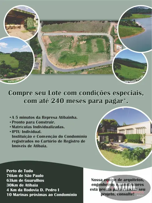 Foto 3 de Lote de Condomínio à venda, 600m2 em Nazare Paulista - SP