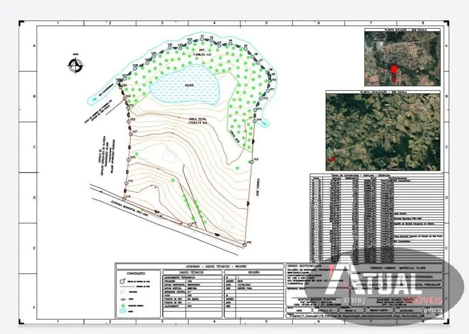 Foto 3 de Terreno / Lote à venda, 10000m2 em Piracaia - SP