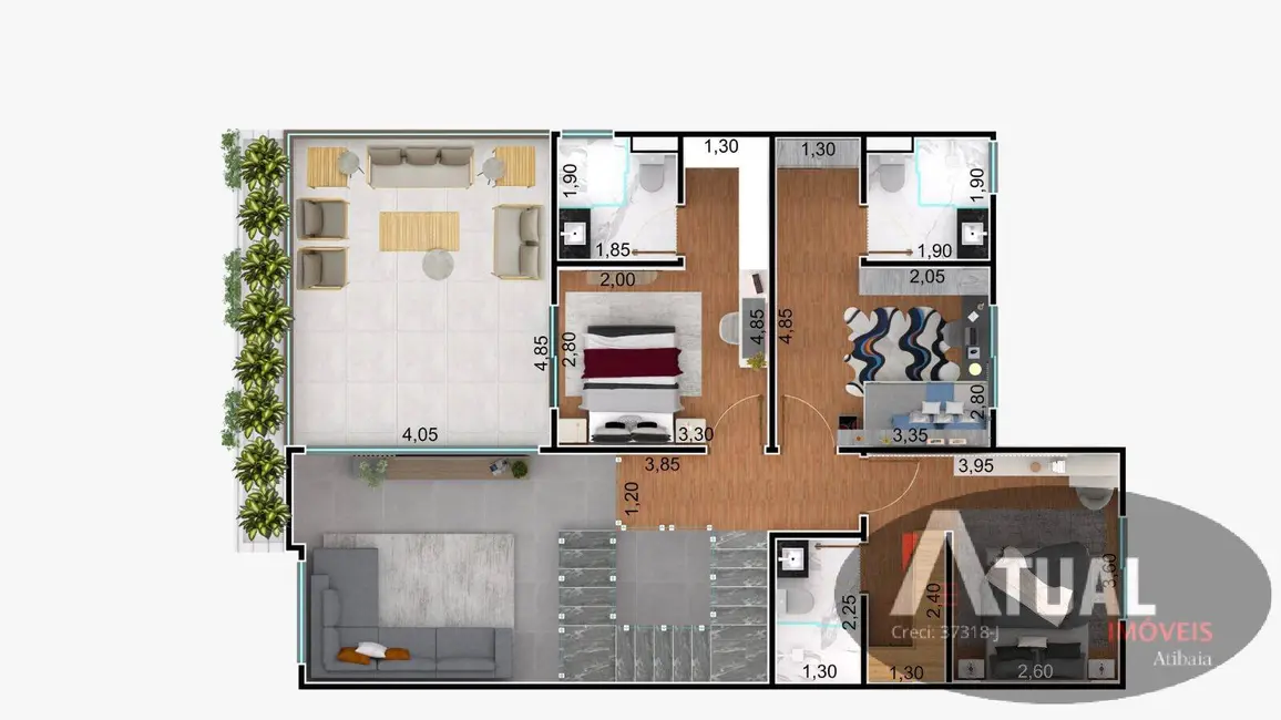 Foto 6 de Casa de Condomínio com 4 quartos à venda, 173m2 em Vila Esperia ou Giglio, Atibaia - SP