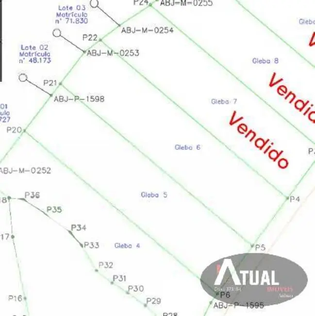 Foto 3 de Terreno / Lote à venda, 6855m2 em Jardim Maracanã, Atibaia - SP