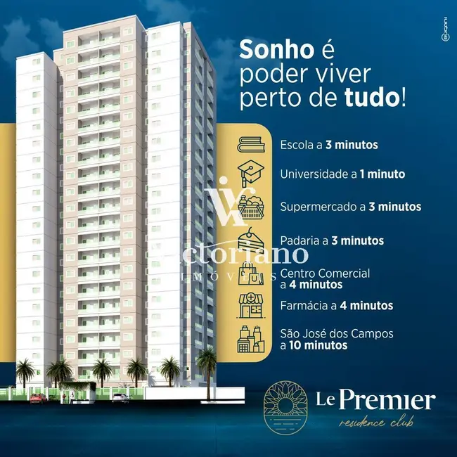 Foto 2 de Apartamento com 2 quartos à venda, 69m2 em Jardim Califórnia, Jacarei - SP