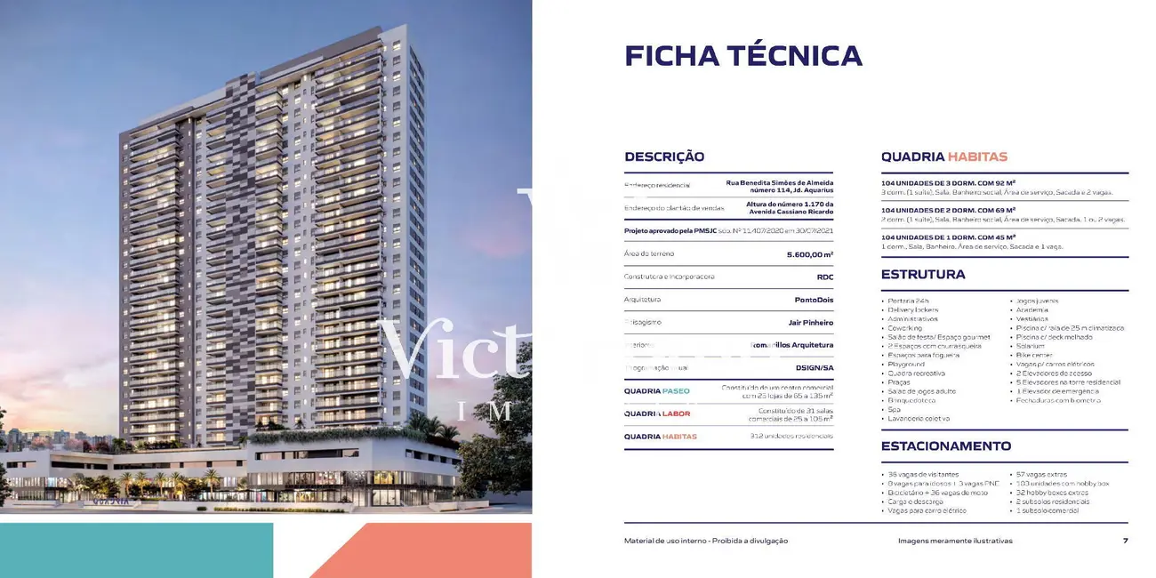 Foto 3 de Apartamento com 3 quartos à venda, 92m2 em Sao Jose Dos Campos - SP