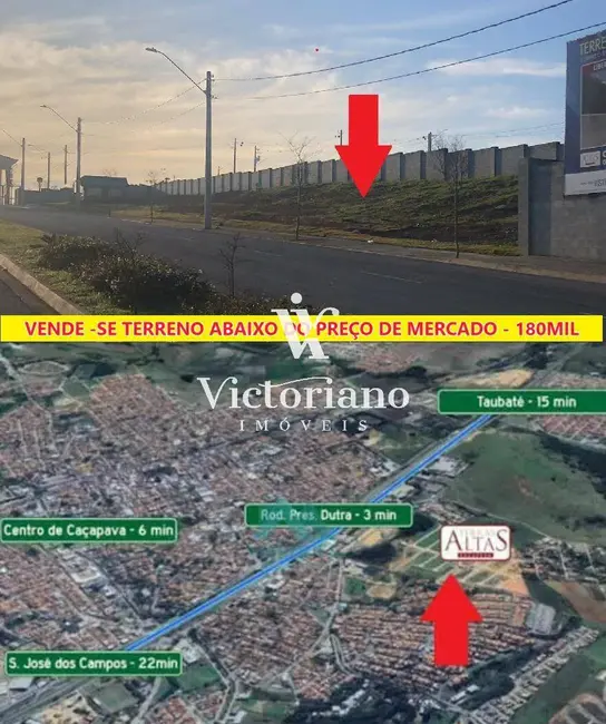 Foto 4 de Terreno / Lote à venda, 240m2 em Cacapava - SP