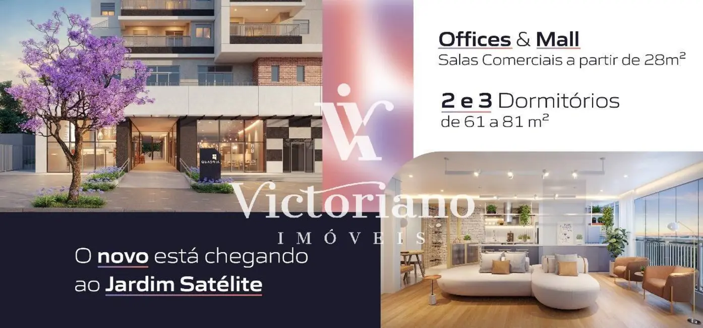 Foto 2 de Apartamento com 2 quartos à venda, 61m2 em Sao Jose Dos Campos - SP