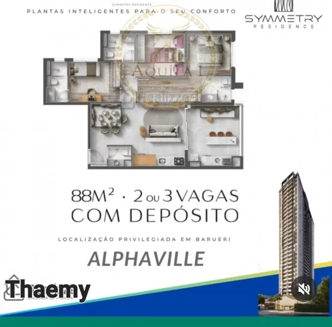 Apartamento com 2 quartos à venda, 88m2 em Centro Empresarial Tamboré, Barueri - SP - imagem 3 Foto 3 de Apartamento com 2 quartos à venda, 88m2 em Centro Empresarial Tamboré, Barueri - SP