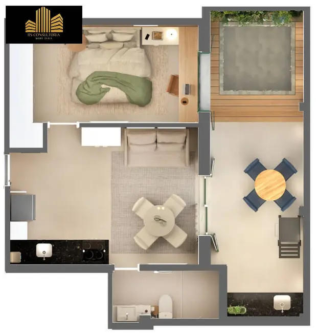 Foto 3 de Apartamento com 1 quarto à venda, 58m2 em Copacabana, Rio De Janeiro - RJ