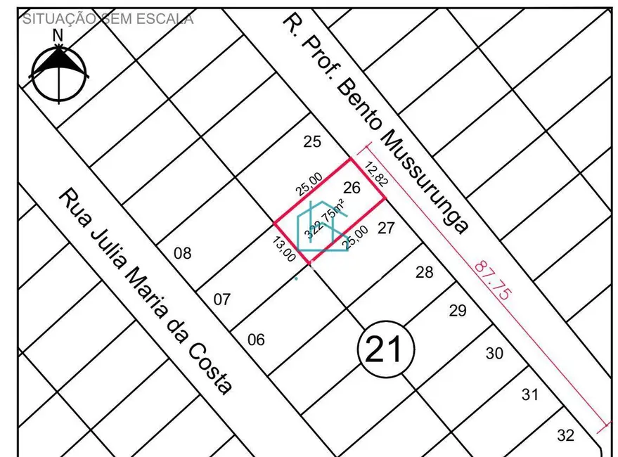 Terreno / Lote à venda, 323m2 em Jardim Silvino, Cambe - PR - imagem 3 Foto 3 de Terreno / Lote à venda, 323m2 em Jardim Silvino, Cambe - PR