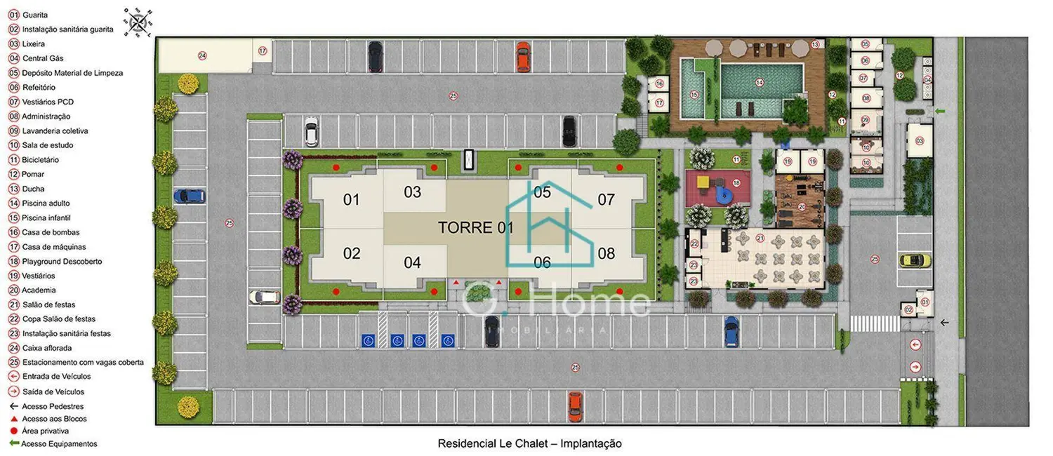 Apartamento com 2 quartos à venda, 59m2 em Parque Jamaica, Londrina - PR - imagem 3 Foto 3 de Apartamento com 2 quartos à venda, 59m2 em Parque Jamaica, Londrina - PR
