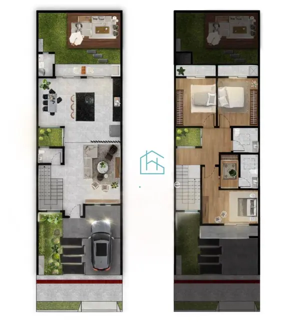 Foto 3 de Sobrado com 3 quartos à venda, 272m2 em Heimtal, Londrina - PR