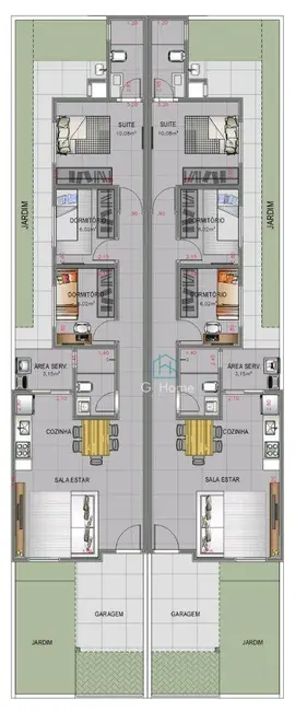 Foto 2 de Casa com 3 quartos à venda, 125m2 em Jardim Montecatini, Londrina - PR