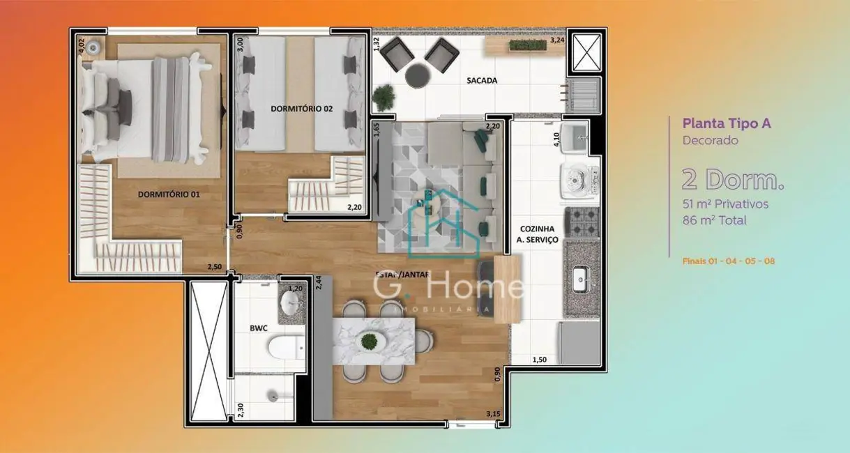 Foto 3 de Apartamento com 2 quartos à venda, 86m2 em Vale dos Tucanos, Londrina - PR