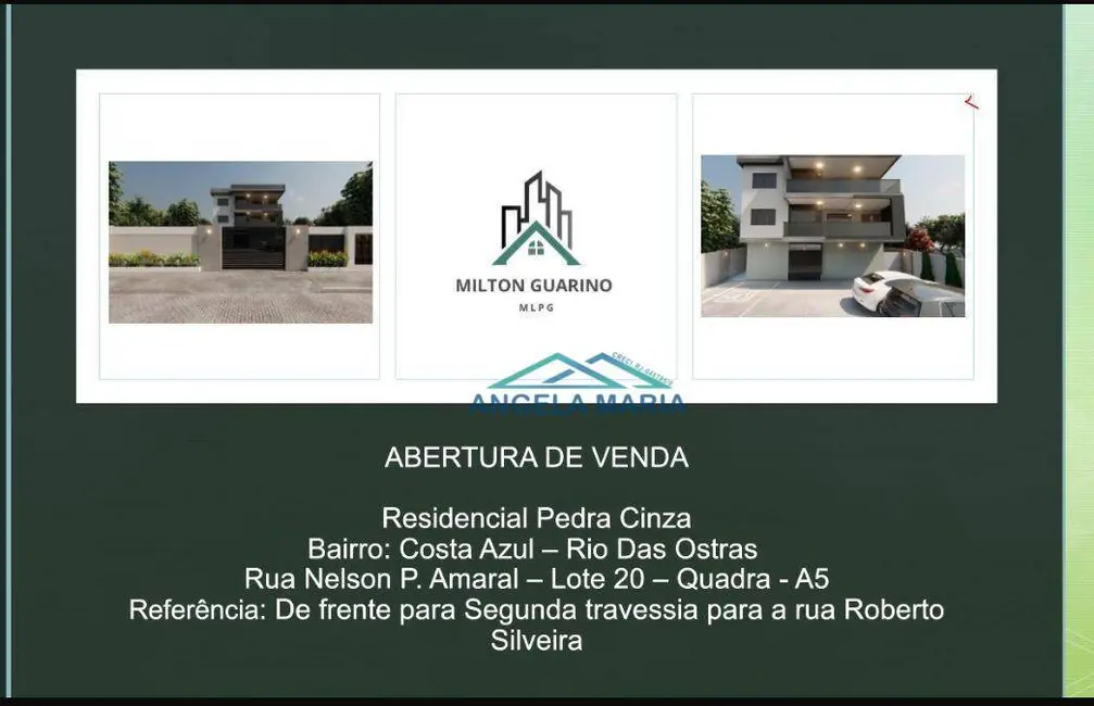 Foto 1 de Apartamento com 3 quartos à venda, 41m2 em Rio Das Ostras - RJ