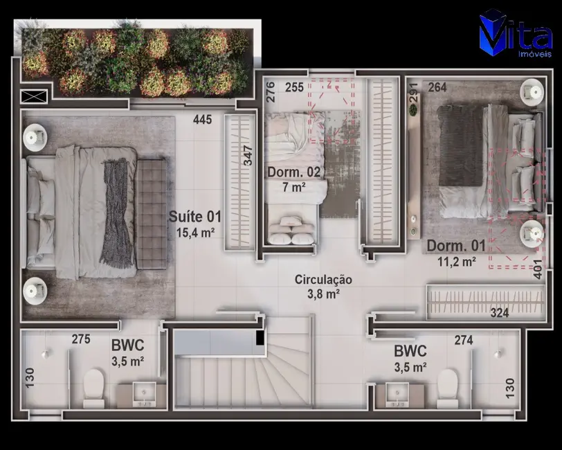 Apartamento com 4 quartos à venda, 152m2 em Cachoeira do Bom Jesus, Florianopolis - SC - imagem 5 Foto 5 de Apartamento com 4 quartos à venda, 152m2 em Cachoeira do Bom Jesus, Florianopolis - SC
