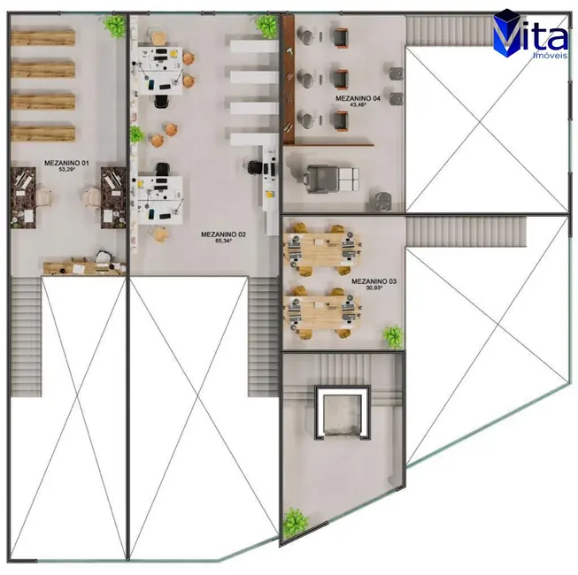 Foto 6 de Sala Comercial à venda, 56m2 em Florianopolis - SC