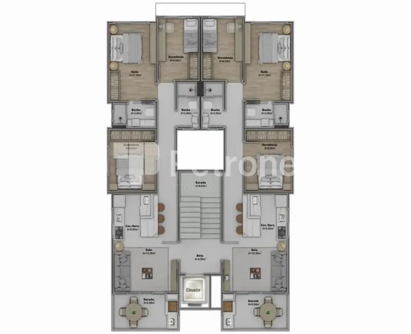 Foto 6 de Apartamento com 3 quartos à venda, 78m2 em Governador Celso Ramos - SC