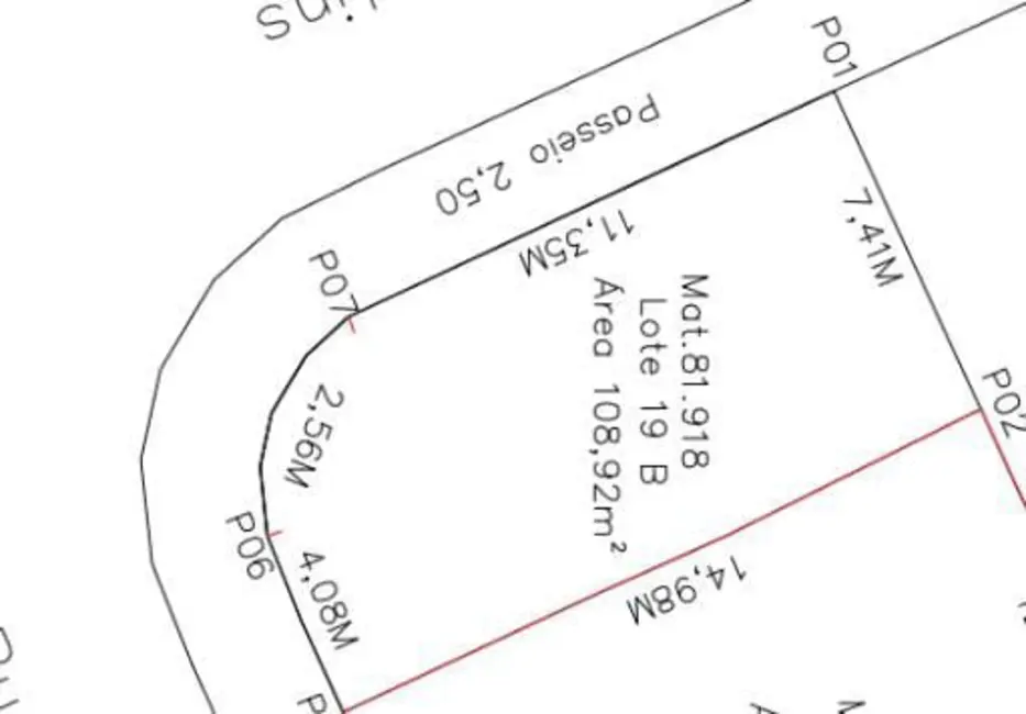 Foto 3 de Terreno / Lote à venda, 108m2 em Sagrado Coração, Varginha - MG